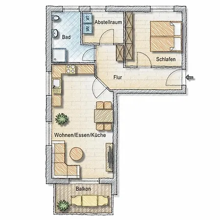Ferienwohnung 2404 App 4 In Apartamento Burhave